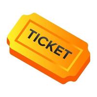 Ticket and Permit vector