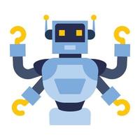 Multi Tasking Robot vector