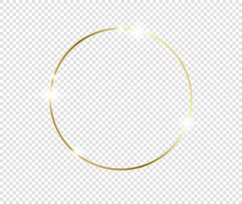 Gold shiny glowing frame with shadows isolated background