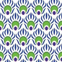 peacock pattern seemless vector image