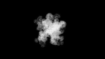 Smoke Slow Motion Design on Black Background video