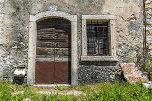 Old wooden door photo