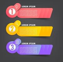 modern text box template, banner Infographics vector