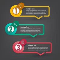 modern text box template, banner Infographics vector