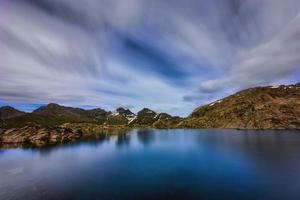 The pizzo del Diavolo from the lake of Cabianca in the Upper Valle Brembana Italy photo