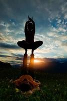 Acroyoga in outdoor photo