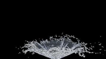 Spritzwasser in Zeitlupe video