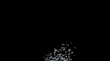 Broken Glass Exploding Upward video