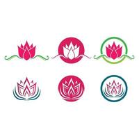 Beauty lotus logo images vector