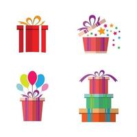 Birthday gifts vector