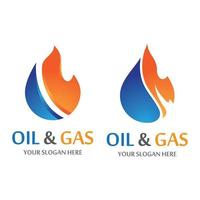Oil and gas logo images vector