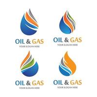 Oil and gas logo images vector