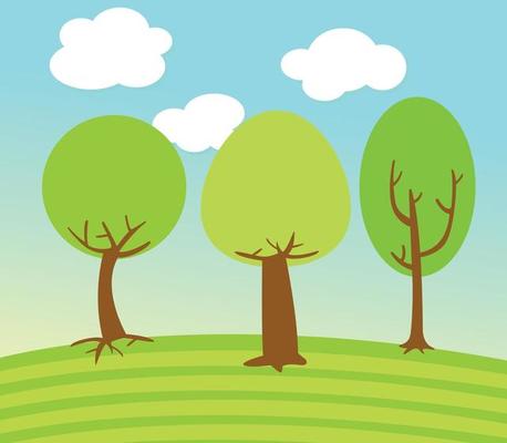 Tree Landscape illustration