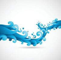 Water splash illustration vector