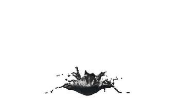 Ink Oil Splash with Droplets video