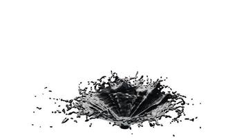 Ink Oil Fan Splash with Droplets video
