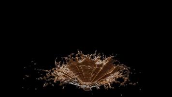 Chocolate Splash Explosion with Droplets video