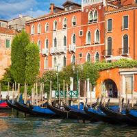 300 years old venetian palace facade from Canal Grande photo