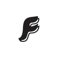 F Letter vector icon