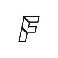 F Letter vector icon