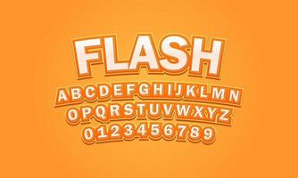 flash font alphabet vector