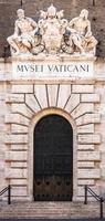 Entrance of the famous Vatican Museum building in Rome, Italy photo