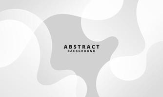 Abstract White Fluid Wave Background vector