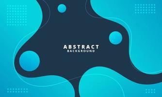 Abstract Blue Fluid Wave Background vector