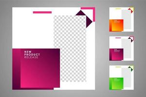 Suitable for social media posts templates and web or internet ads. vector