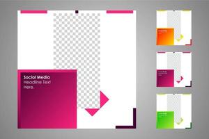 Suitable for social media posts templates and web or internet ads. vector