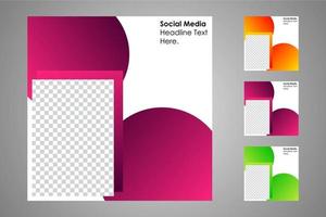 Suitable for social media posts templates and web or internet ads. vector