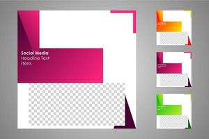 Suitable for social media posts templates and web or internet ads. vector