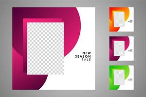 Suitable for social media posts templates and web or internet ads. vector