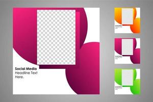 Suitable for social media posts templates and web or internet ads. vector