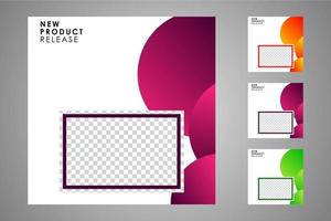 Suitable for social media posts templates and web or internet ads. vector