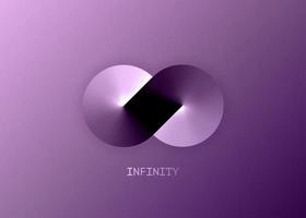 plantilla de logotipo de empresa infinita para su diseño. concepto de eternidad