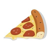 Realistic pizza with pepperoni and different types of sauces vector