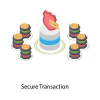 Secure Bitcoin Transaction vector