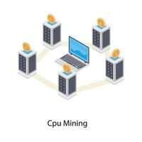 Gpu Mining Technology vector