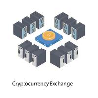 Cryptocurrency Exchange Concepts vector