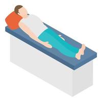 Hospital Patient Bed vector