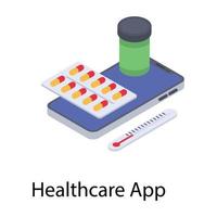 Healthcare Online App vector