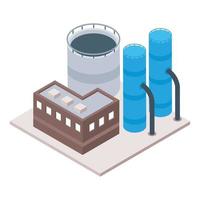 industria de la refinería de petróleo vector