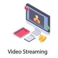 Video Lecture Concepts vector