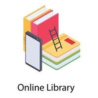 E Library Concepts vector