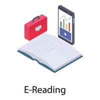 E Reading Software vector