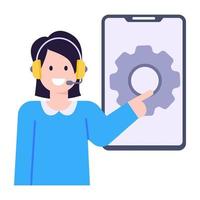 App  Mobile Settings vector