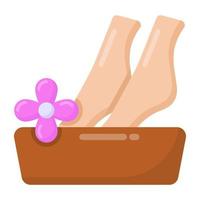 Foot Massage and Spa vector
