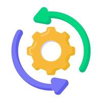 Restore Settings and Maintenance vector