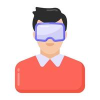 Virtual Headset Glasses vector